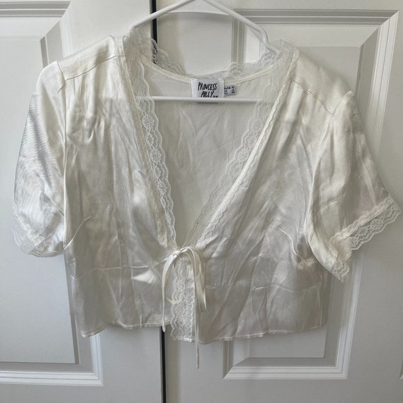 Princess Polly Tops - Princess Polly Vintage Tie Up Top